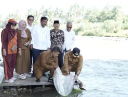 Bukit Asam (PTBA) Tebar 30 Ribu Bibit Ikan untuk Pemberdayaan Masyarakat Sawahlunto