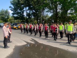 Polres Lahat Kawal Aksi Damai/Audensi dalam rangka Hari Buruh di Pemda Lahat