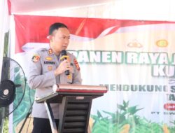 Kapolres Lahat Hadiri Panen Raya Jagung Serentak Triwulan II Secara Virtual