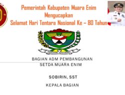 Bagian ADM Pembanguna Setda Kabupaten Muara Enim