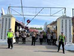 Polres Lahat Gelar Simulasi Sistem Pengamanan Markas Komando