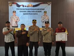 Sat binmas polres lahat hadiri penyerahan piagam penghargaan lomba FKPM dan BKPM oleh dirbinmas polda sumsel