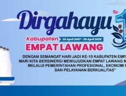 Benner HUT Kabupaten Empat Lawang Ke – 19 Tahun